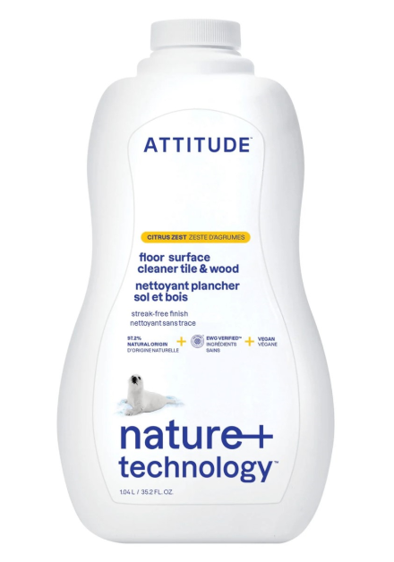 Attitude Wood & Tile Floor Cleaner Oceanly Cream Blush
